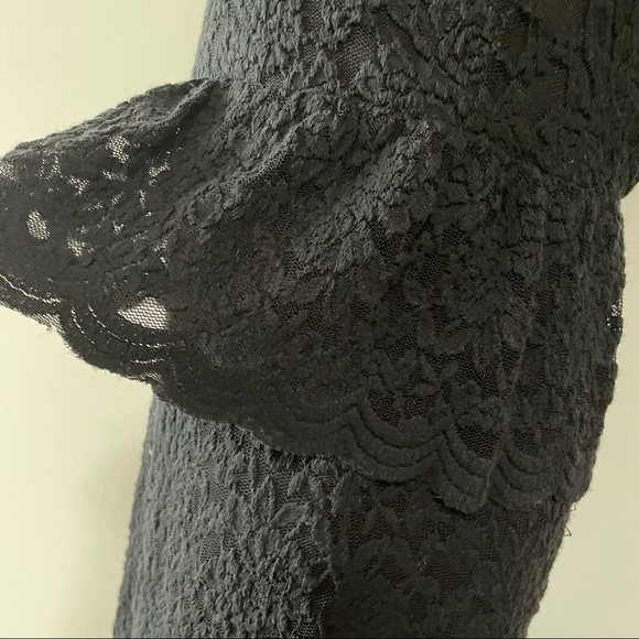 Anthropologie Pins & Needles lace peplum sleeveless dress - Picture 5 of 8